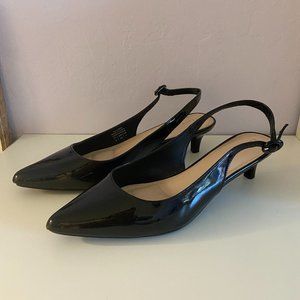 cute shiny black heels from kelly and katie!